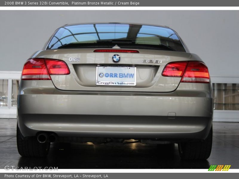 Platinum Bronze Metallic / Cream Beige 2008 BMW 3 Series 328i Convertible