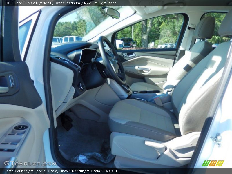 White Platinum / Medium Light Stone 2013 Ford C-Max Hybrid SE