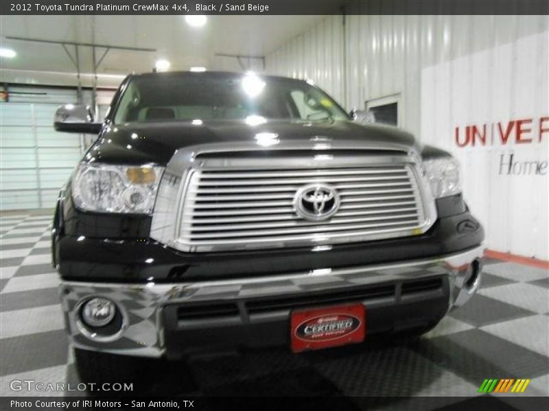 Black / Sand Beige 2012 Toyota Tundra Platinum CrewMax 4x4