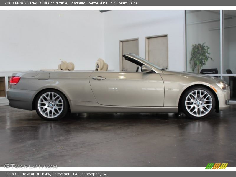 Platinum Bronze Metallic / Cream Beige 2008 BMW 3 Series 328i Convertible