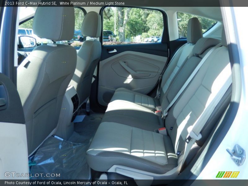 White Platinum / Medium Light Stone 2013 Ford C-Max Hybrid SE