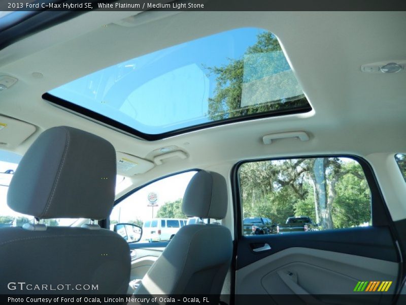 White Platinum / Medium Light Stone 2013 Ford C-Max Hybrid SE