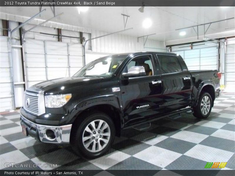 Black / Sand Beige 2012 Toyota Tundra Platinum CrewMax 4x4