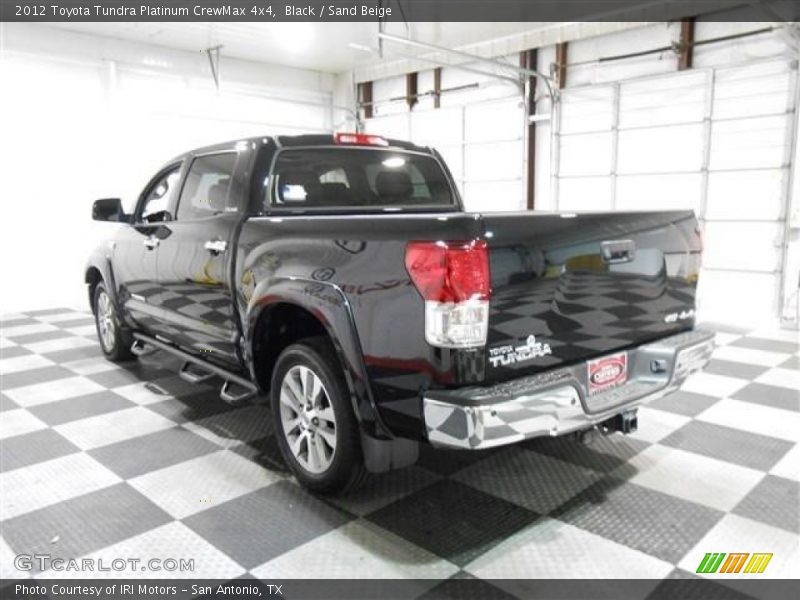 Black / Sand Beige 2012 Toyota Tundra Platinum CrewMax 4x4
