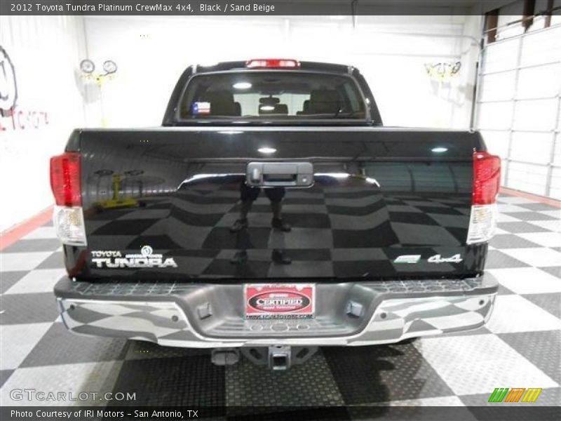 Black / Sand Beige 2012 Toyota Tundra Platinum CrewMax 4x4