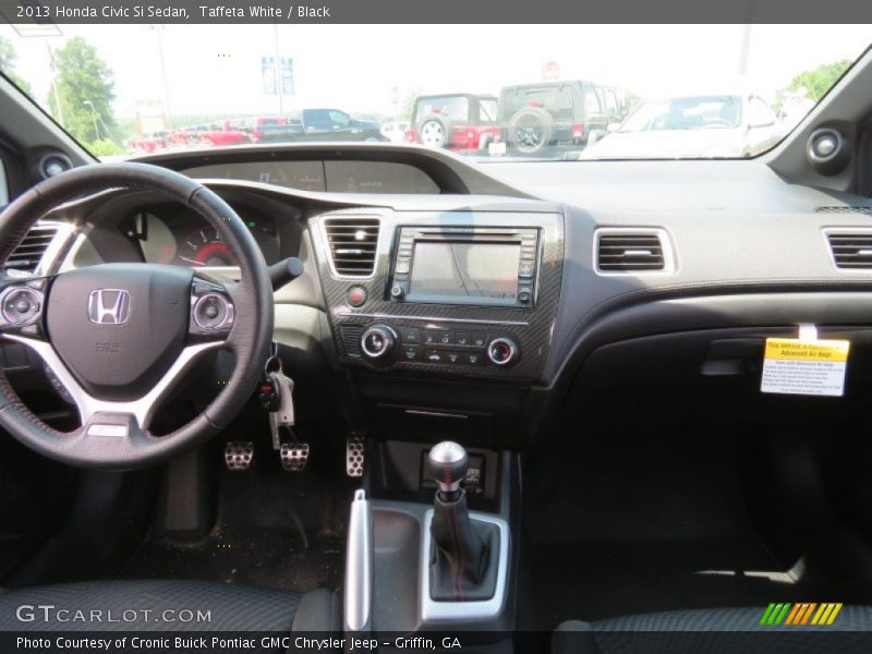 Taffeta White / Black 2013 Honda Civic Si Sedan