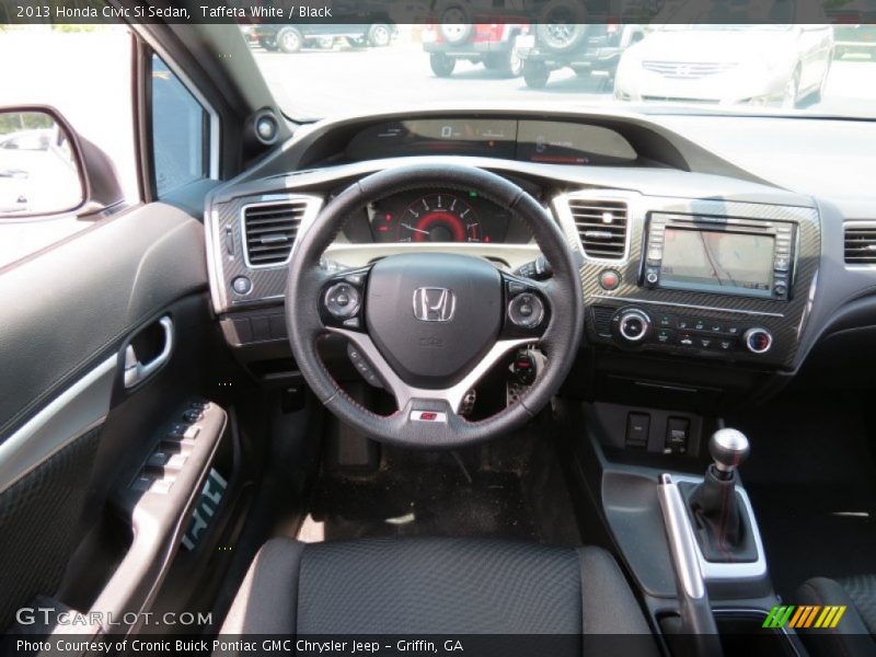 Taffeta White / Black 2013 Honda Civic Si Sedan