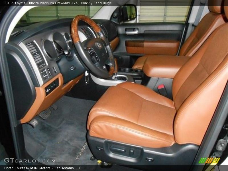 Black / Sand Beige 2012 Toyota Tundra Platinum CrewMax 4x4