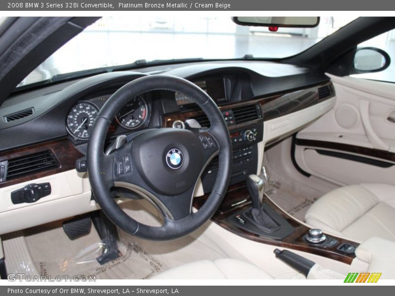 Platinum Bronze Metallic / Cream Beige 2008 BMW 3 Series 328i Convertible