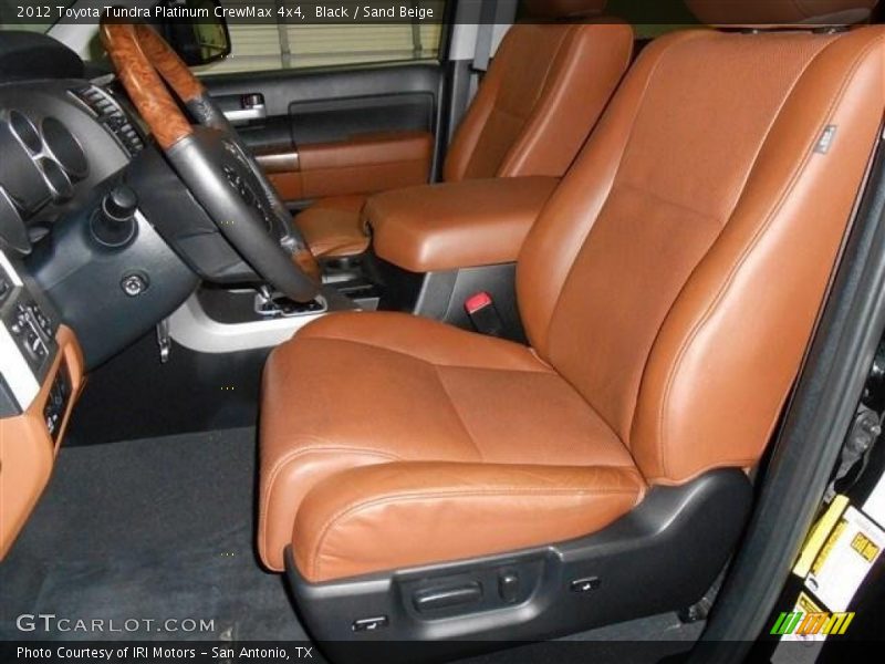 Black / Sand Beige 2012 Toyota Tundra Platinum CrewMax 4x4
