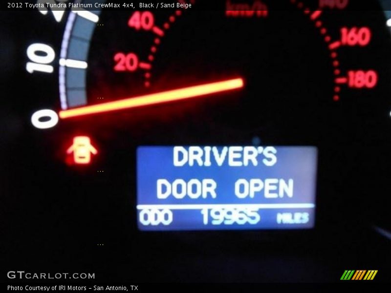 Black / Sand Beige 2012 Toyota Tundra Platinum CrewMax 4x4