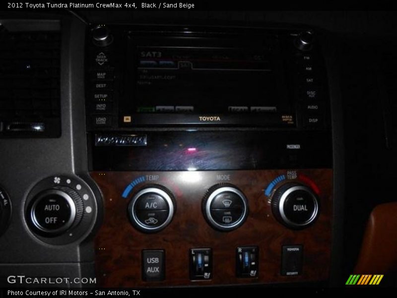 Black / Sand Beige 2012 Toyota Tundra Platinum CrewMax 4x4