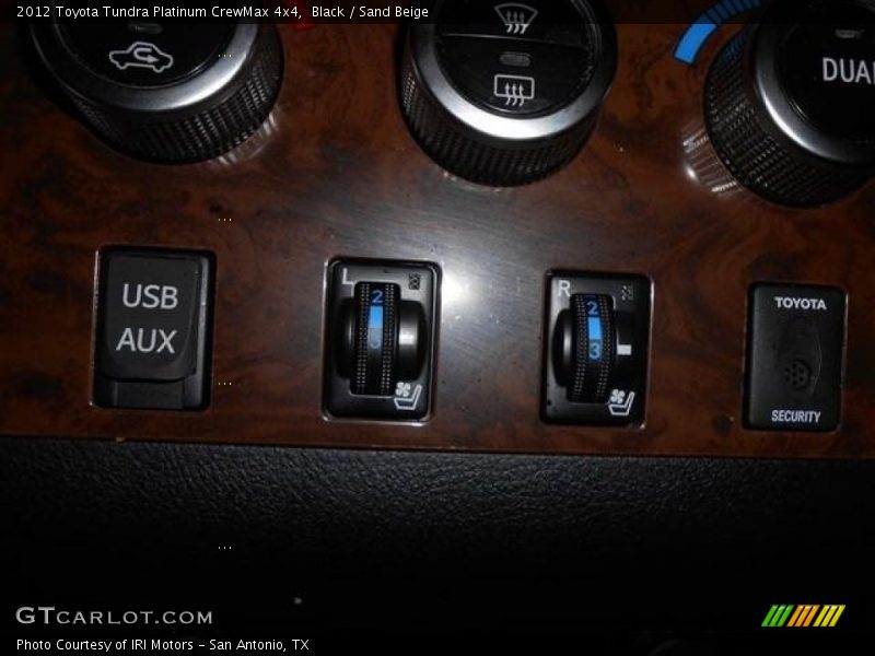 Black / Sand Beige 2012 Toyota Tundra Platinum CrewMax 4x4