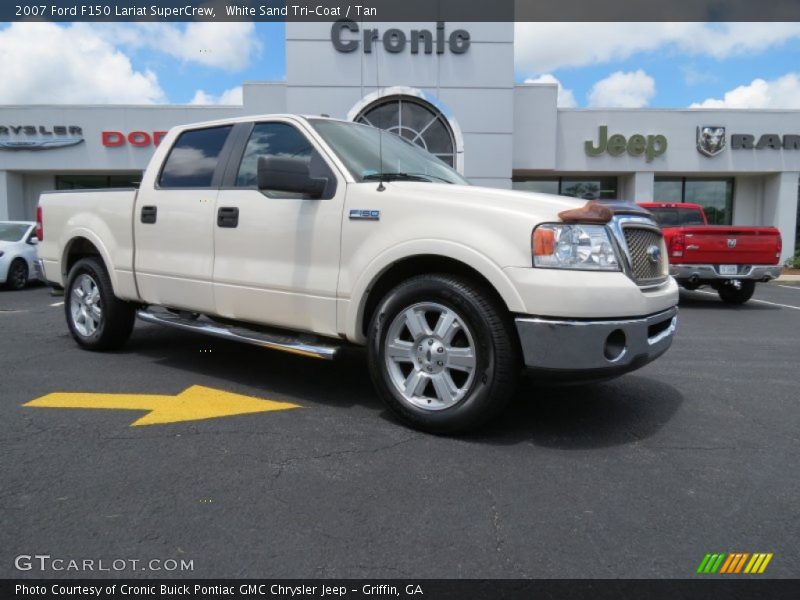 White Sand Tri-Coat / Tan 2007 Ford F150 Lariat SuperCrew