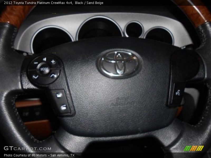 Black / Sand Beige 2012 Toyota Tundra Platinum CrewMax 4x4