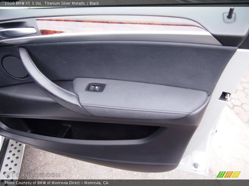 Titanium Silver Metallic / Black 2008 BMW X5 3.0si