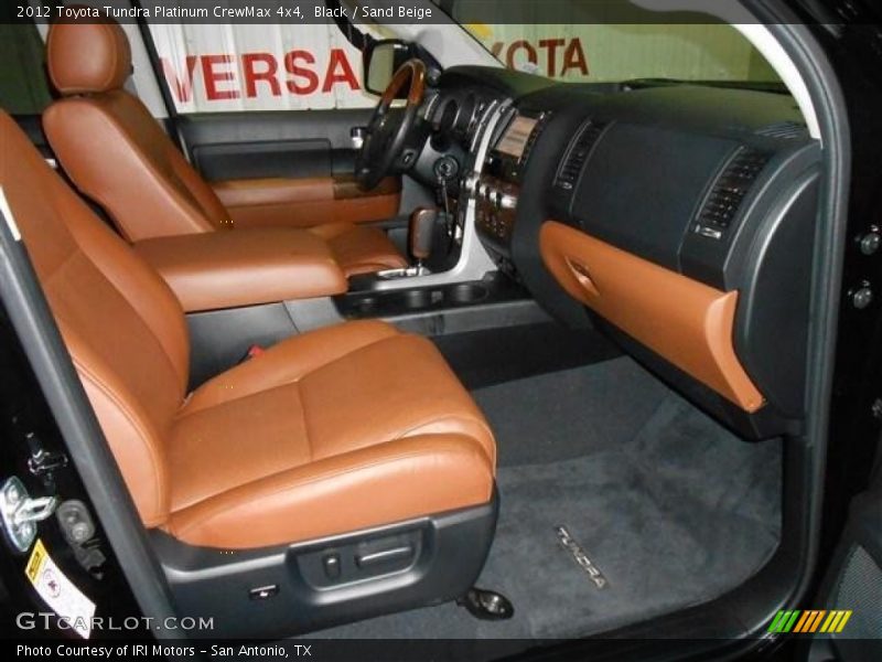 Black / Sand Beige 2012 Toyota Tundra Platinum CrewMax 4x4