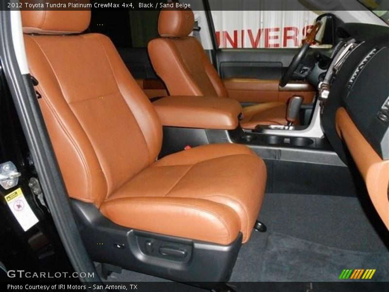 Black / Sand Beige 2012 Toyota Tundra Platinum CrewMax 4x4