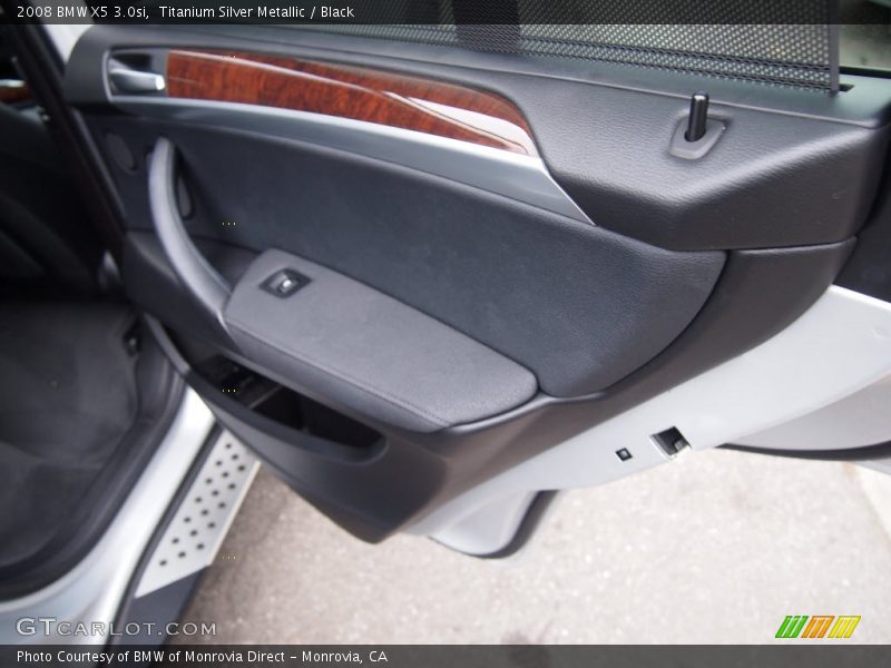 Titanium Silver Metallic / Black 2008 BMW X5 3.0si