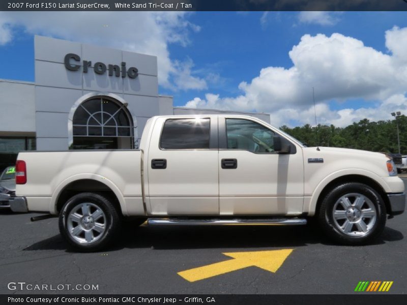 White Sand Tri-Coat / Tan 2007 Ford F150 Lariat SuperCrew