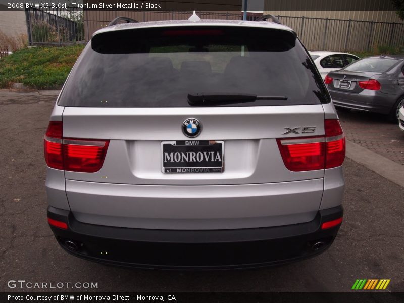 Titanium Silver Metallic / Black 2008 BMW X5 3.0si