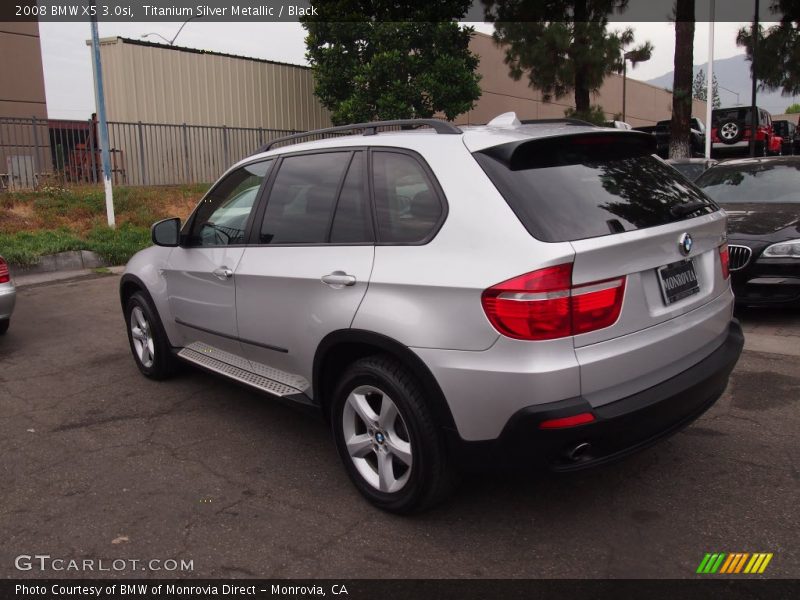 Titanium Silver Metallic / Black 2008 BMW X5 3.0si