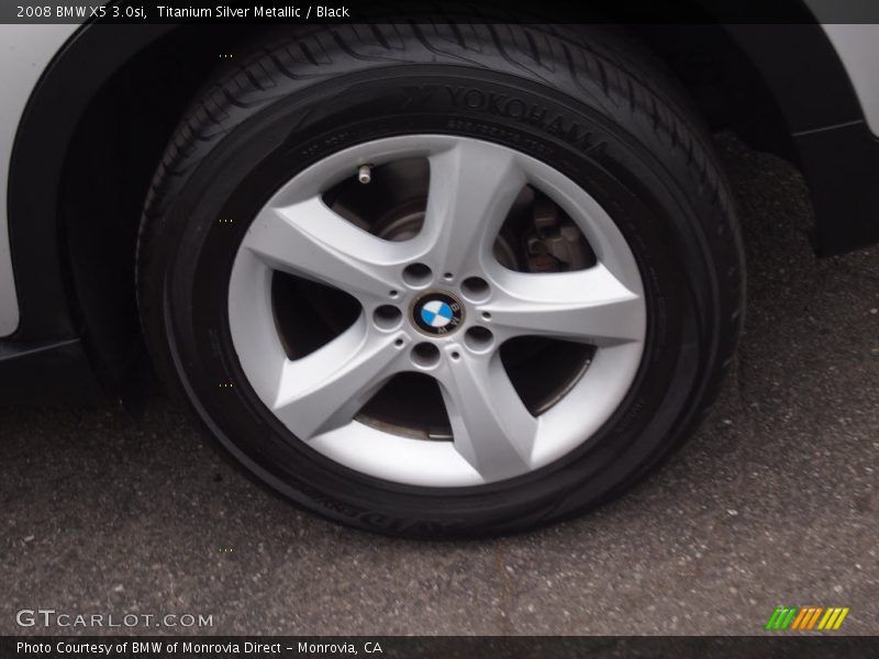 Titanium Silver Metallic / Black 2008 BMW X5 3.0si