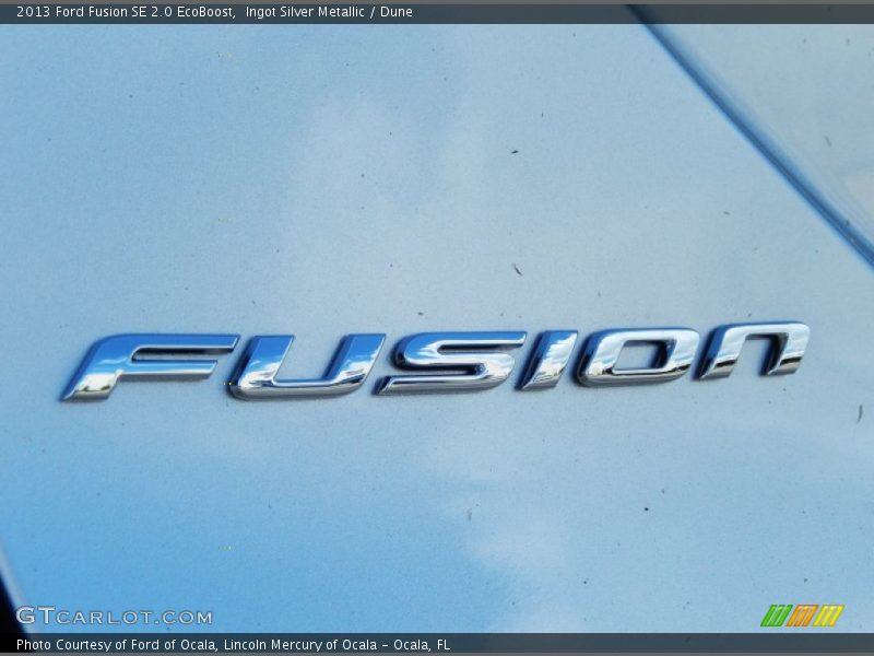 Ingot Silver Metallic / Dune 2013 Ford Fusion SE 2.0 EcoBoost