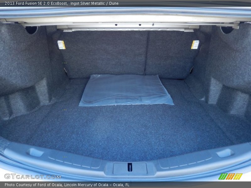 Ingot Silver Metallic / Dune 2013 Ford Fusion SE 2.0 EcoBoost