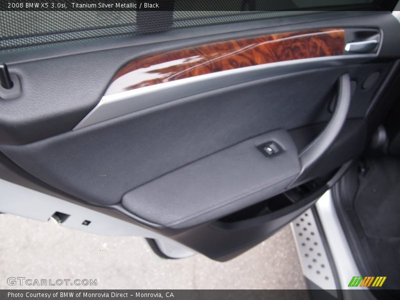 Titanium Silver Metallic / Black 2008 BMW X5 3.0si