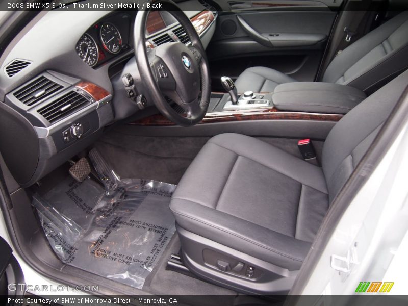 Titanium Silver Metallic / Black 2008 BMW X5 3.0si