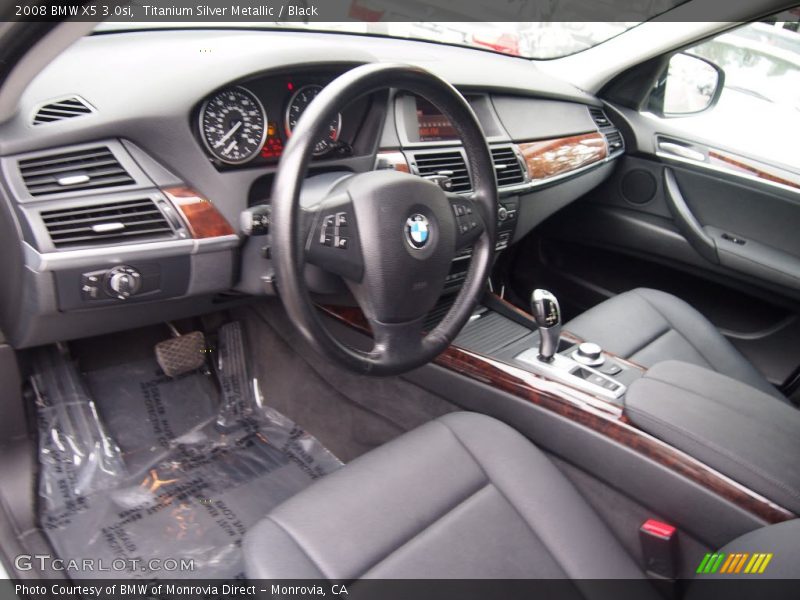 Titanium Silver Metallic / Black 2008 BMW X5 3.0si