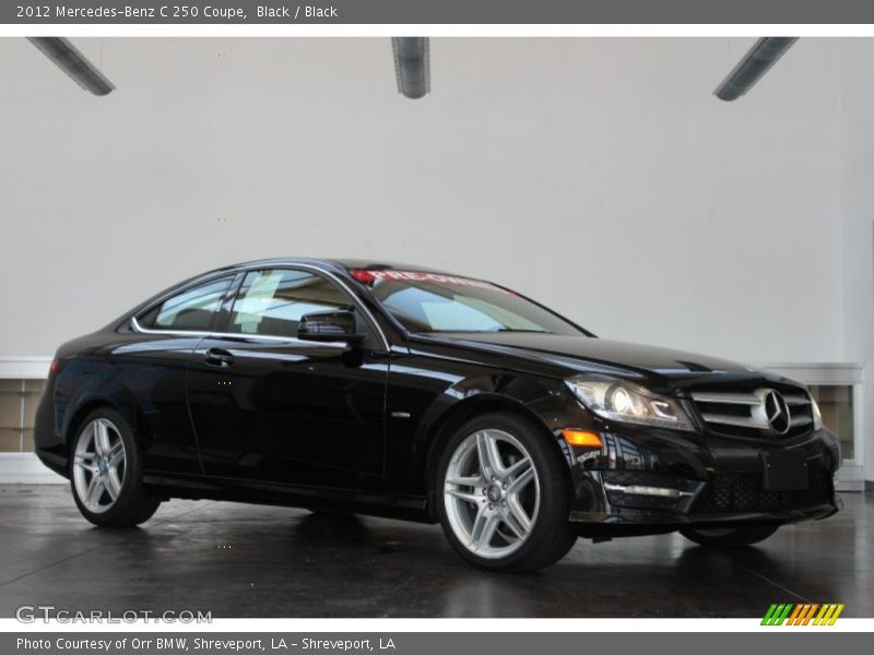 Black / Black 2012 Mercedes-Benz C 250 Coupe