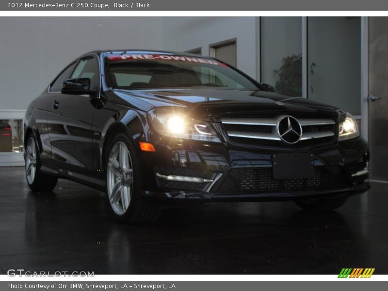 Black / Black 2012 Mercedes-Benz C 250 Coupe