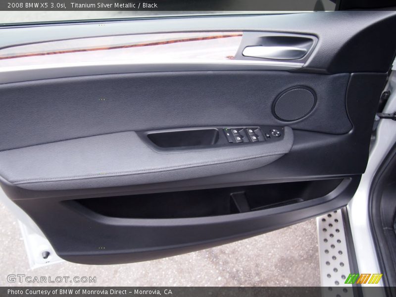 Titanium Silver Metallic / Black 2008 BMW X5 3.0si