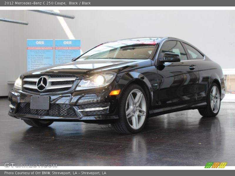 Black / Black 2012 Mercedes-Benz C 250 Coupe