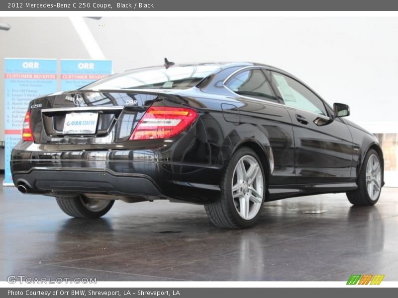 Black / Black 2012 Mercedes-Benz C 250 Coupe