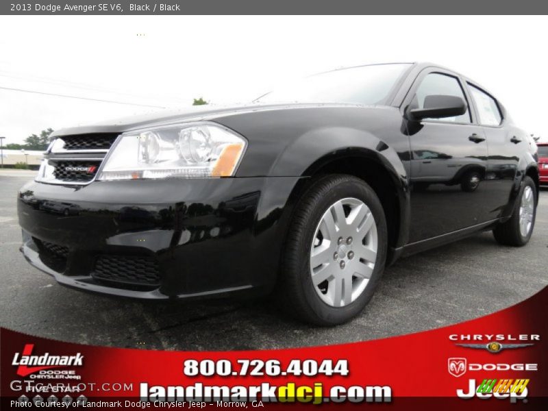 Black / Black 2013 Dodge Avenger SE V6