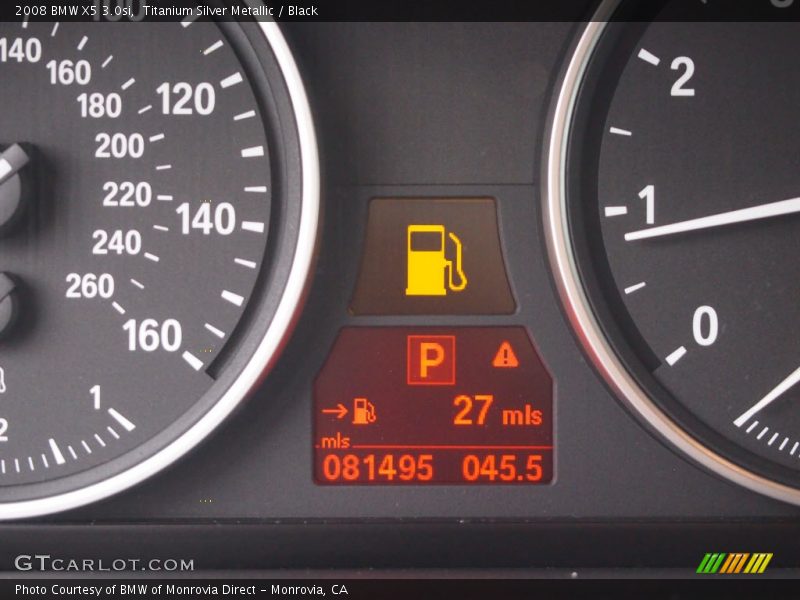 Titanium Silver Metallic / Black 2008 BMW X5 3.0si