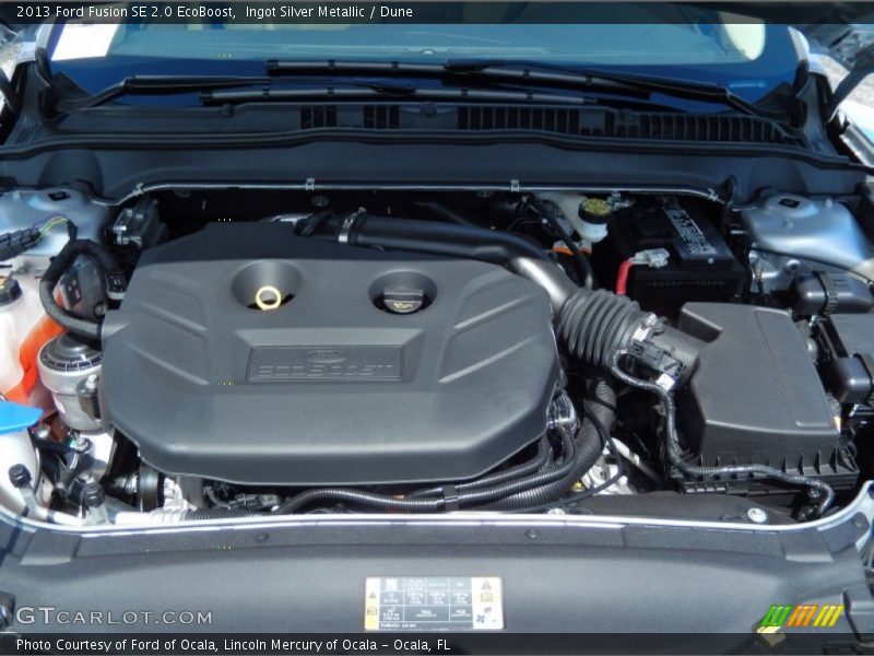 Ingot Silver Metallic / Dune 2013 Ford Fusion SE 2.0 EcoBoost