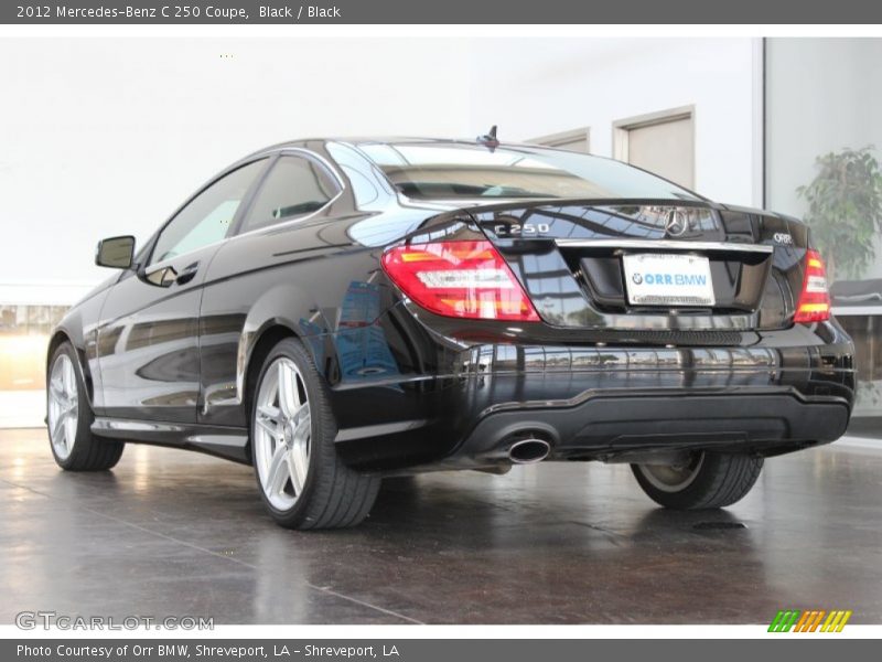 Black / Black 2012 Mercedes-Benz C 250 Coupe