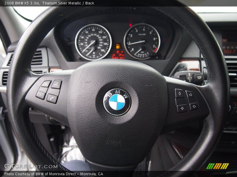 Titanium Silver Metallic / Black 2008 BMW X5 3.0si
