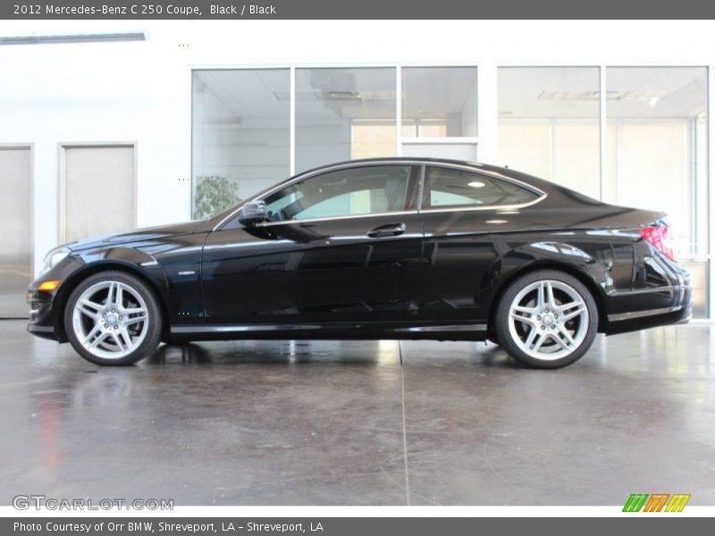 Black / Black 2012 Mercedes-Benz C 250 Coupe