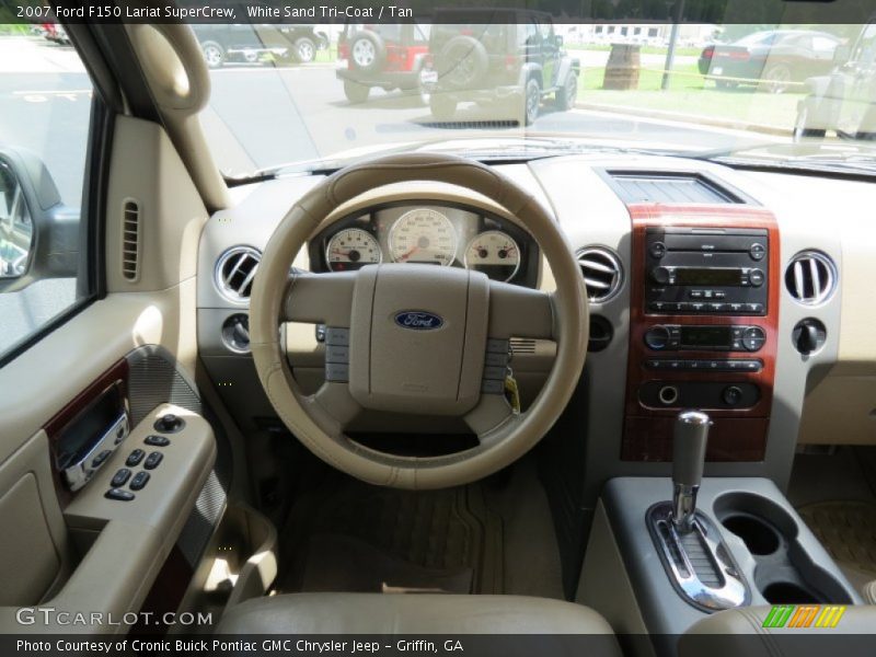 White Sand Tri-Coat / Tan 2007 Ford F150 Lariat SuperCrew