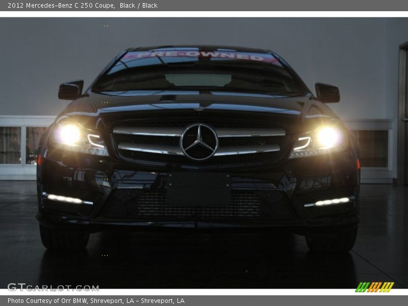 Black / Black 2012 Mercedes-Benz C 250 Coupe