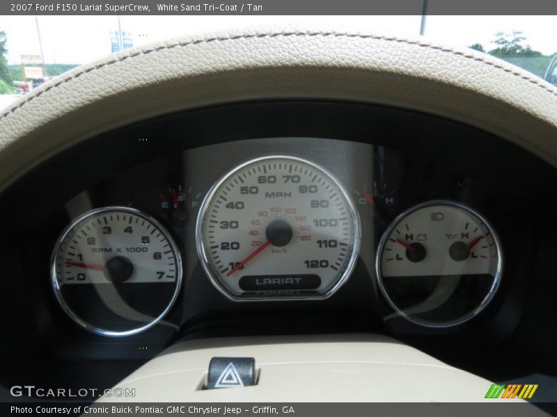 White Sand Tri-Coat / Tan 2007 Ford F150 Lariat SuperCrew