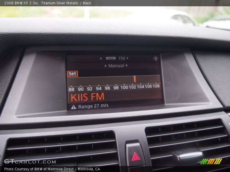 Titanium Silver Metallic / Black 2008 BMW X5 3.0si