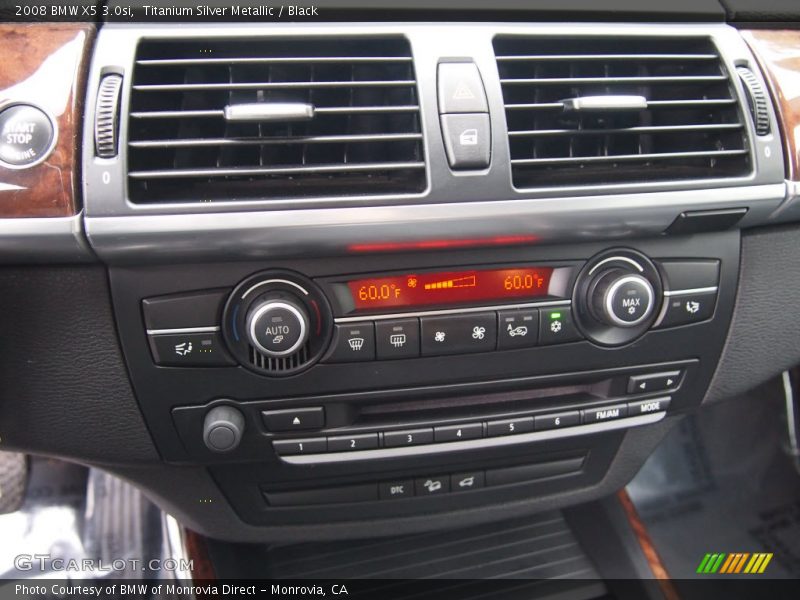 Titanium Silver Metallic / Black 2008 BMW X5 3.0si