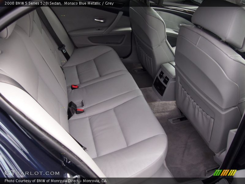 Monaco Blue Metallic / Grey 2008 BMW 5 Series 528i Sedan