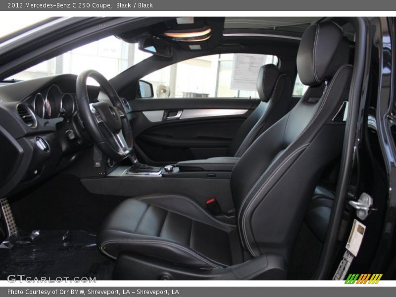 Black / Black 2012 Mercedes-Benz C 250 Coupe